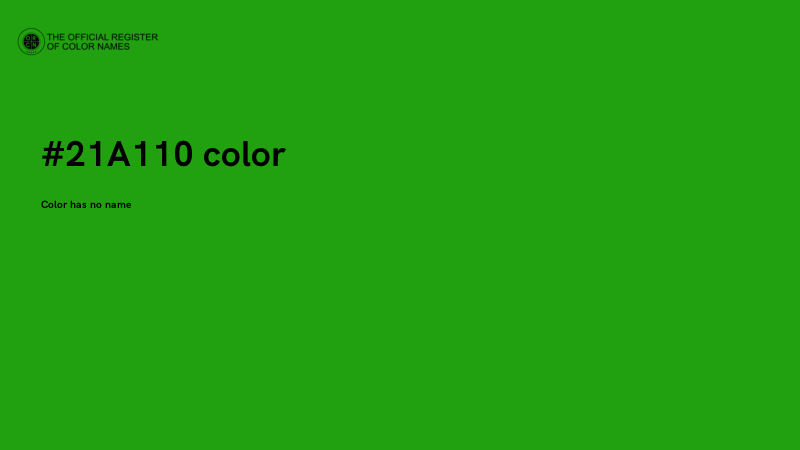 #21A110 color image