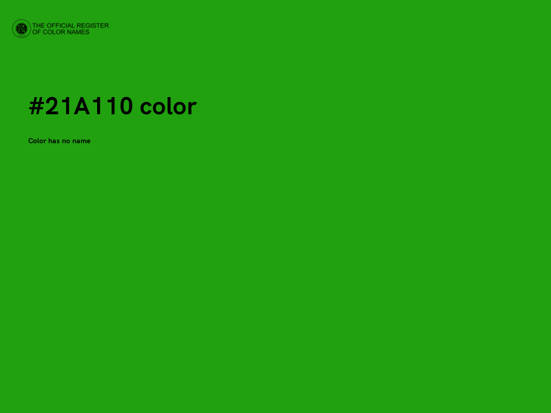 #21A110 color image