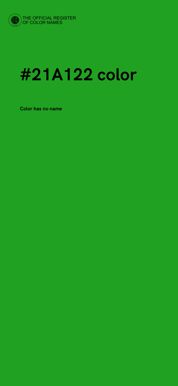 #21A122 color image
