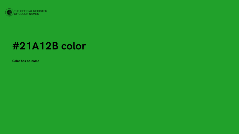 #21A12B color image