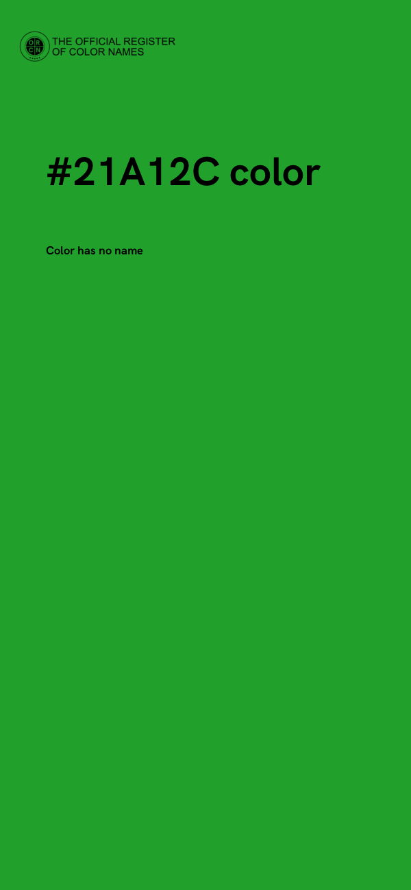 #21A12C color image