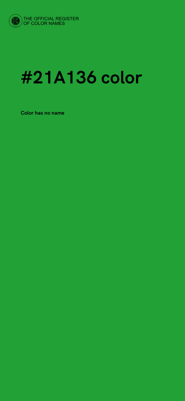 #21A136 color image
