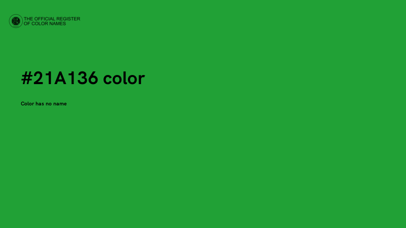 #21A136 color image
