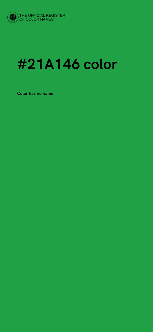 #21A146 color image