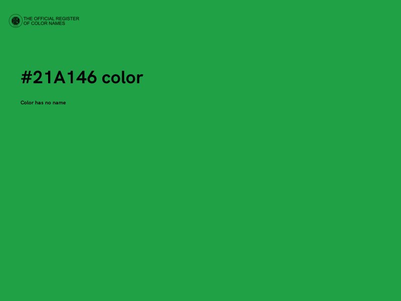 #21A146 color image