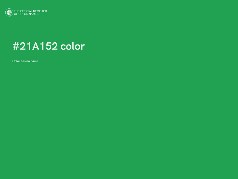 #21A152 color image