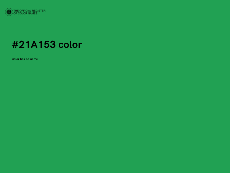 #21A153 color image