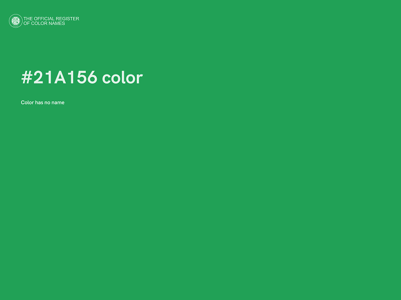 #21A156 color image