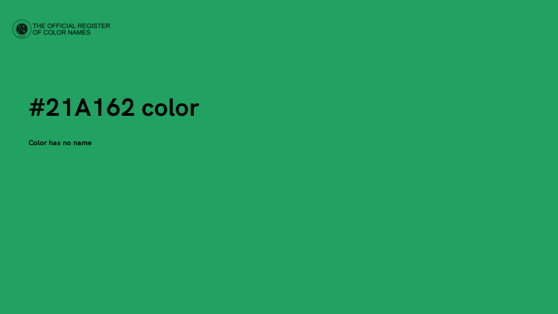 #21A162 color image