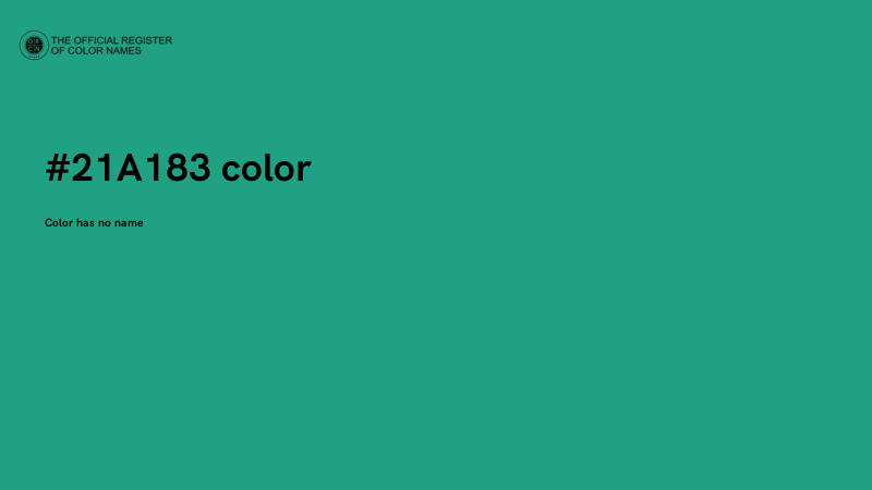 #21A183 color image