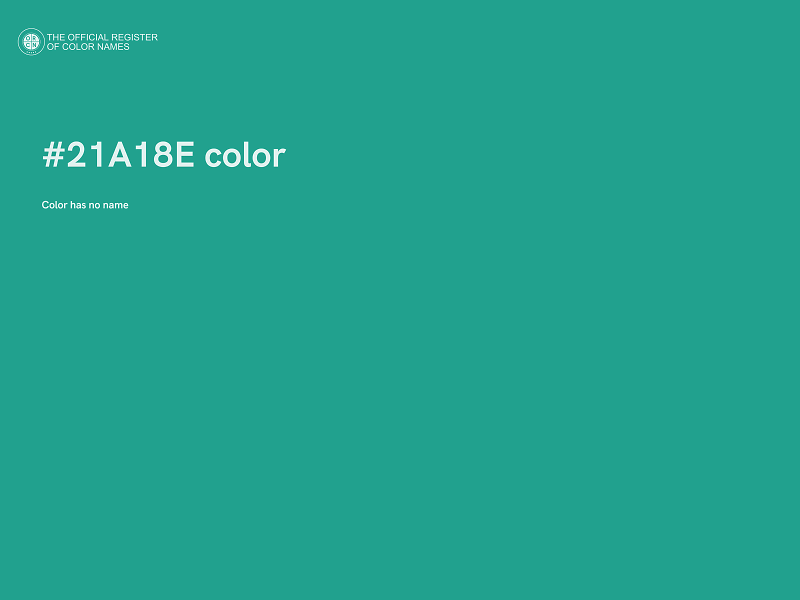 #21A18E color image