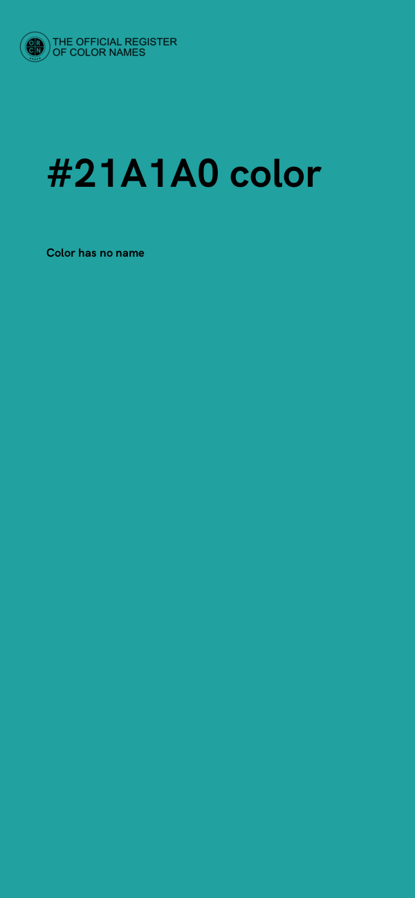 #21A1A0 color image
