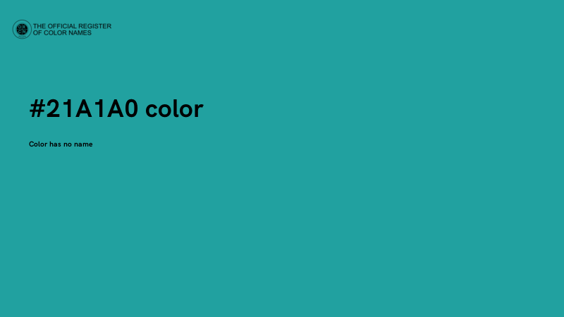 #21A1A0 color image