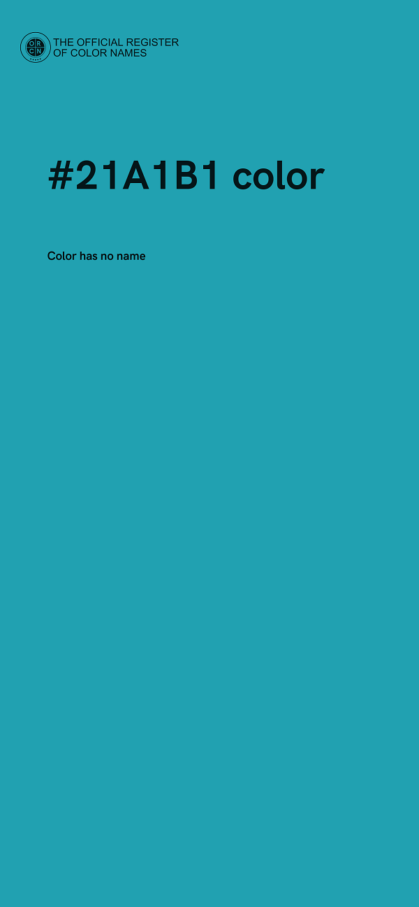 #21A1B1 color image