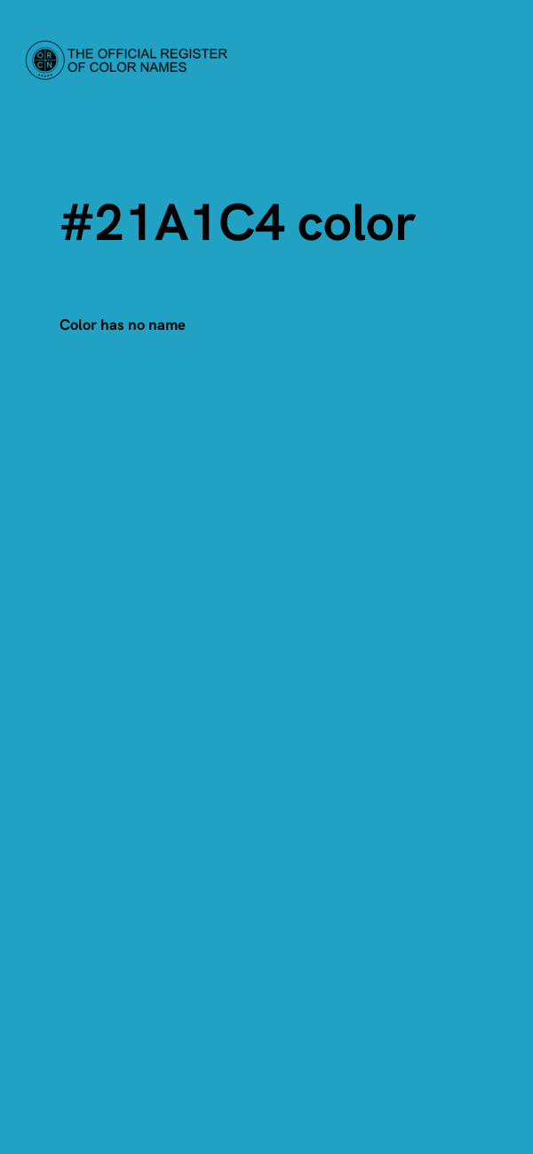 #21A1C4 color image