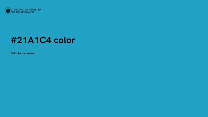 #21A1C4 color image