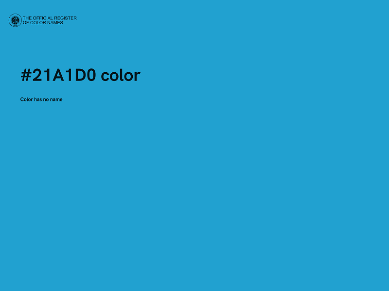 #21A1D0 color image