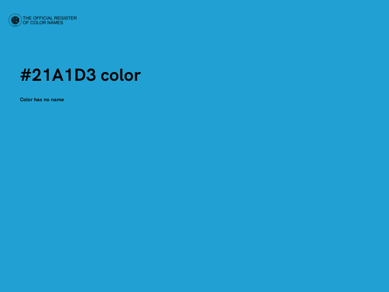 #21A1D3 color image