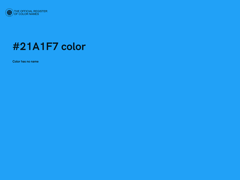 #21A1F7 color image