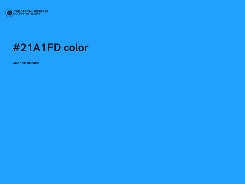 #21A1FD color image