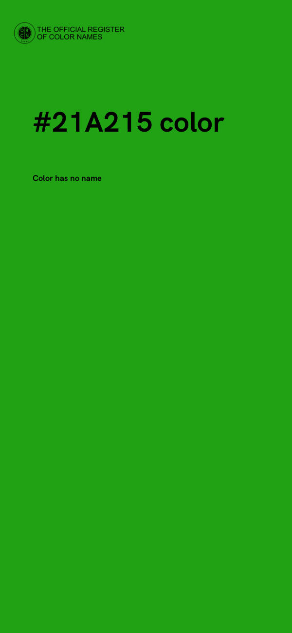 #21A215 color image