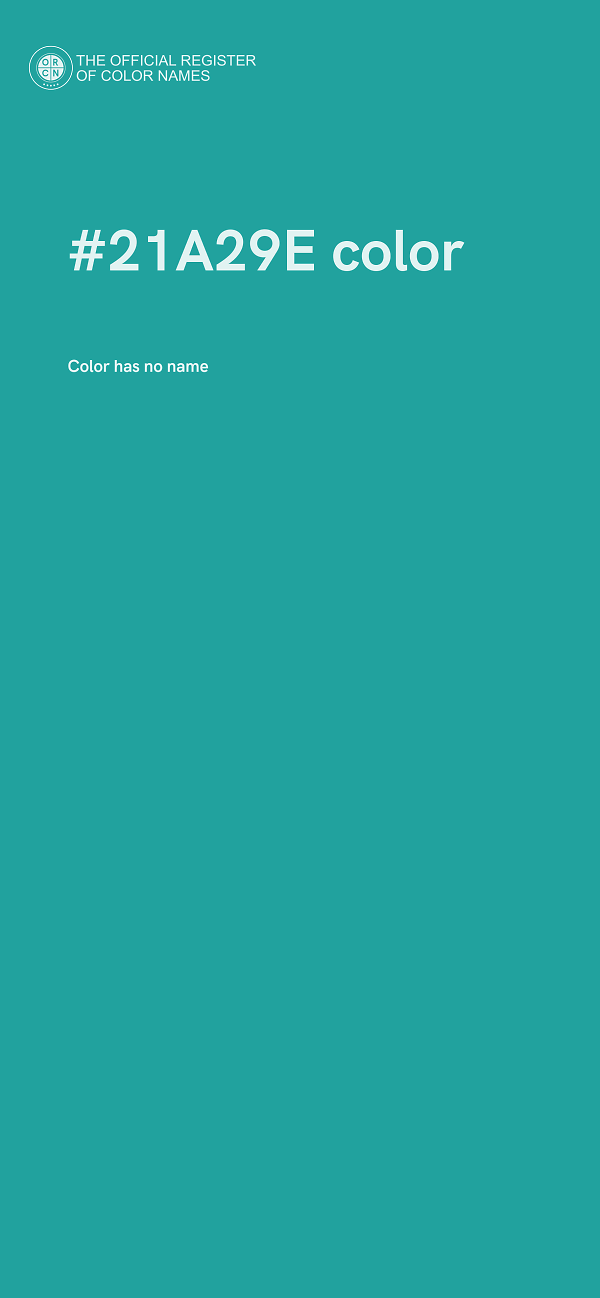 #21A29E color image