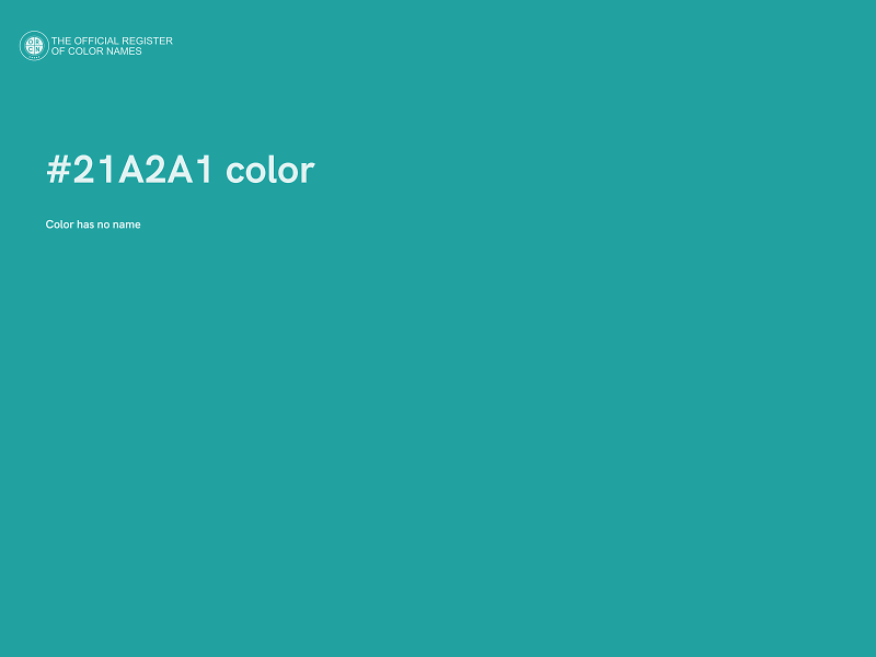 #21A2A1 color image