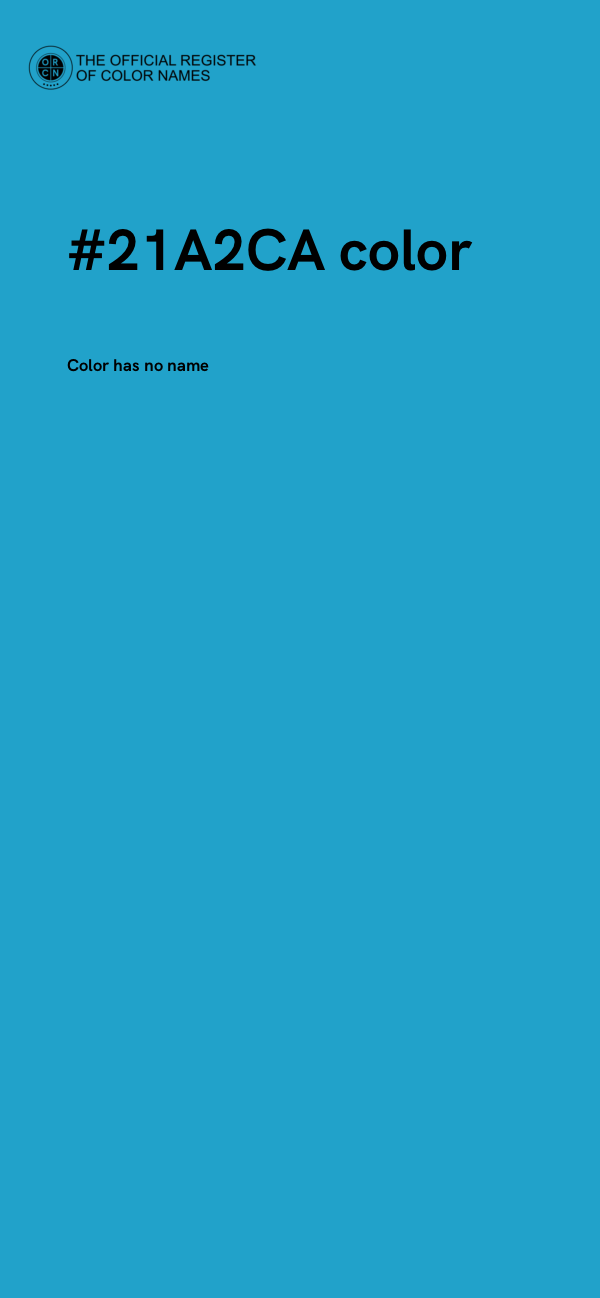#21A2CA color image
