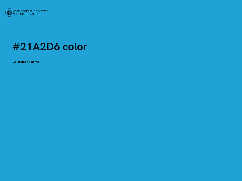 #21A2D6 color image