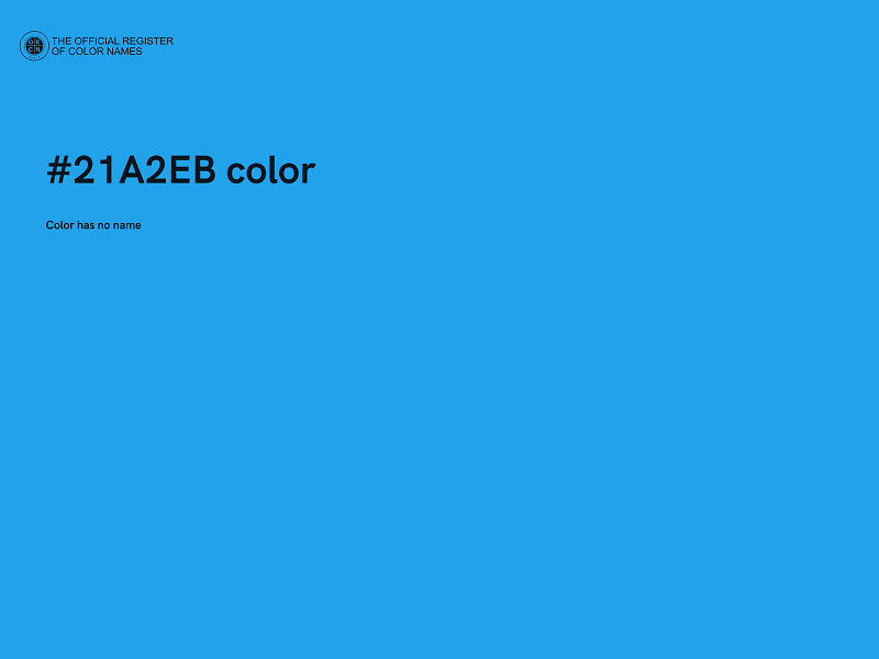 #21A2EB color image