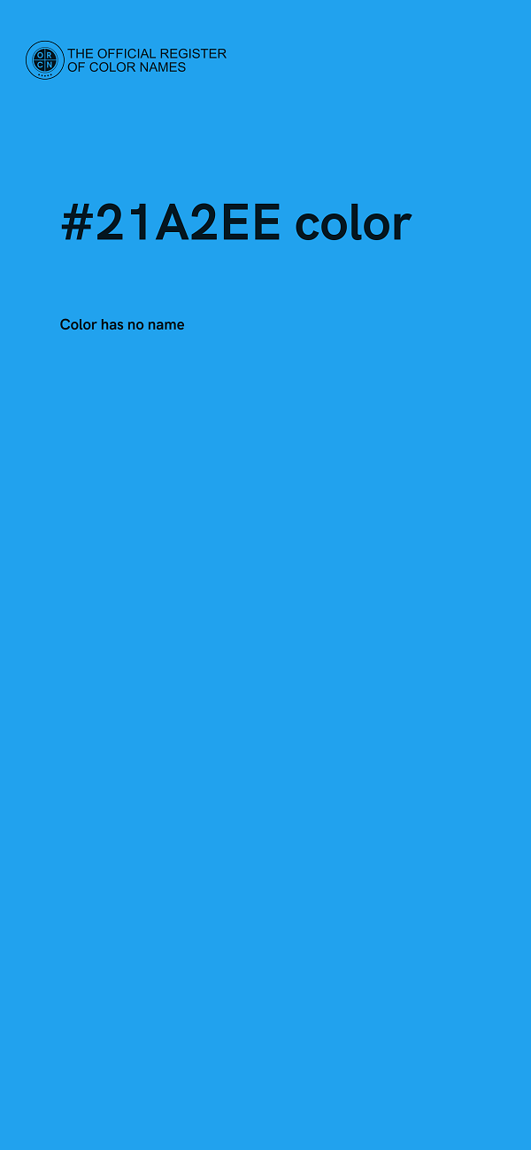 #21A2EE color image