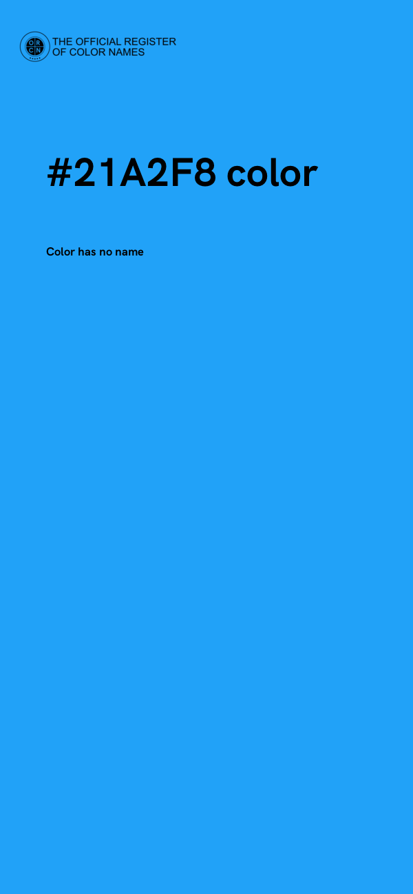 #21A2F8 color image