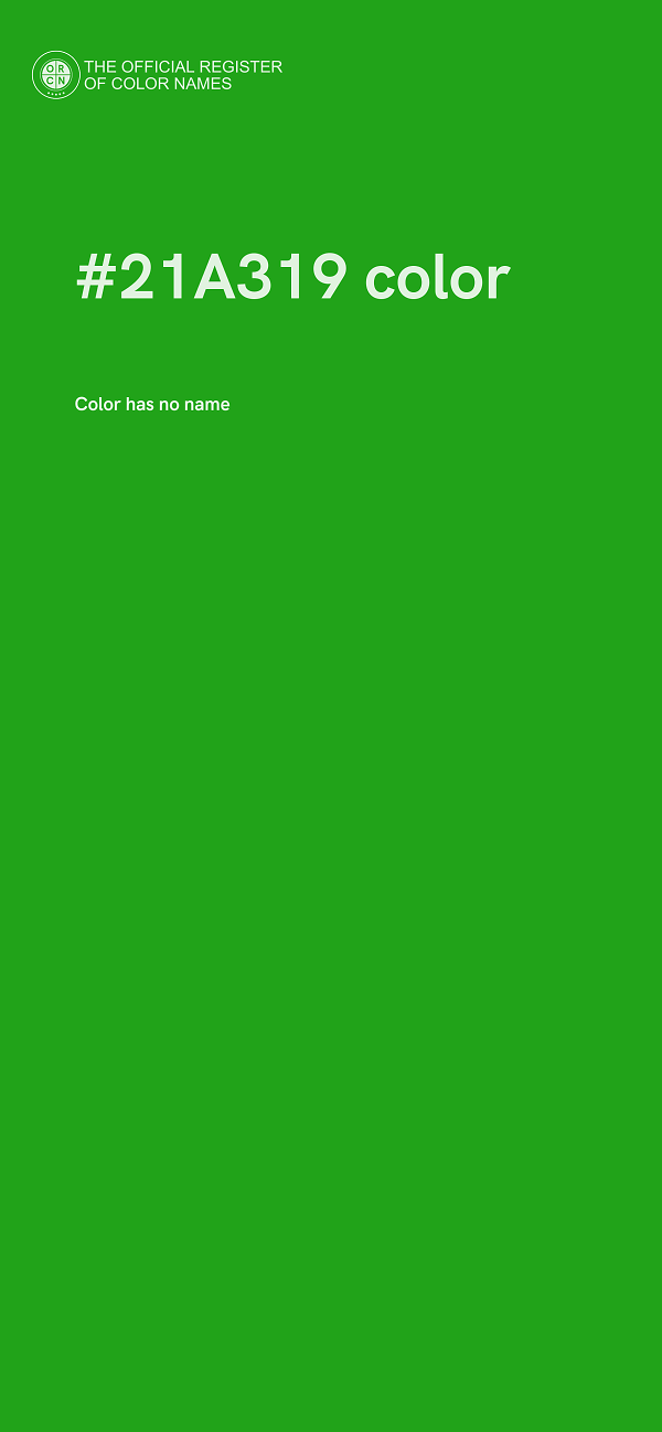 #21A319 color image