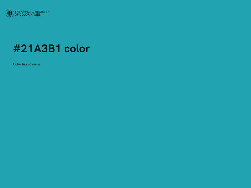 #21A3B1 color image