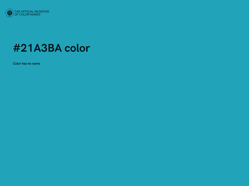 #21A3BA color image