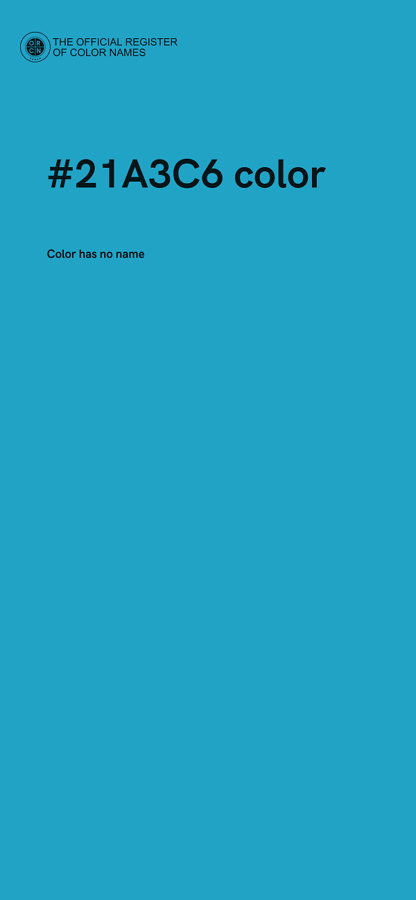 #21A3C6 color image