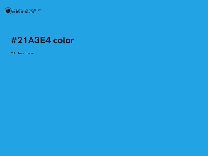 #21A3E4 color image
