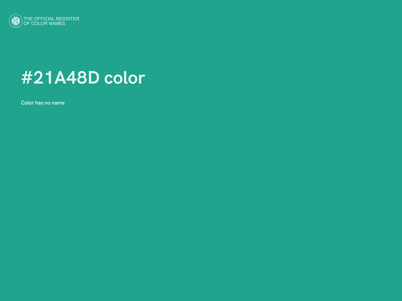 #21A48D color image