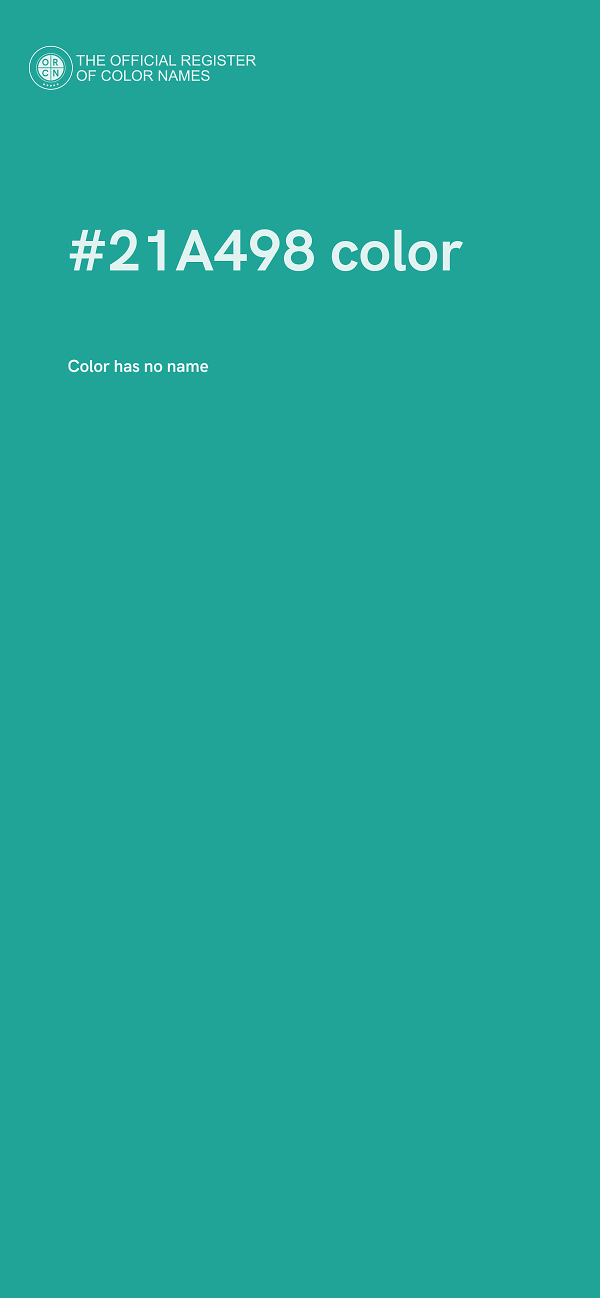 #21A498 color image