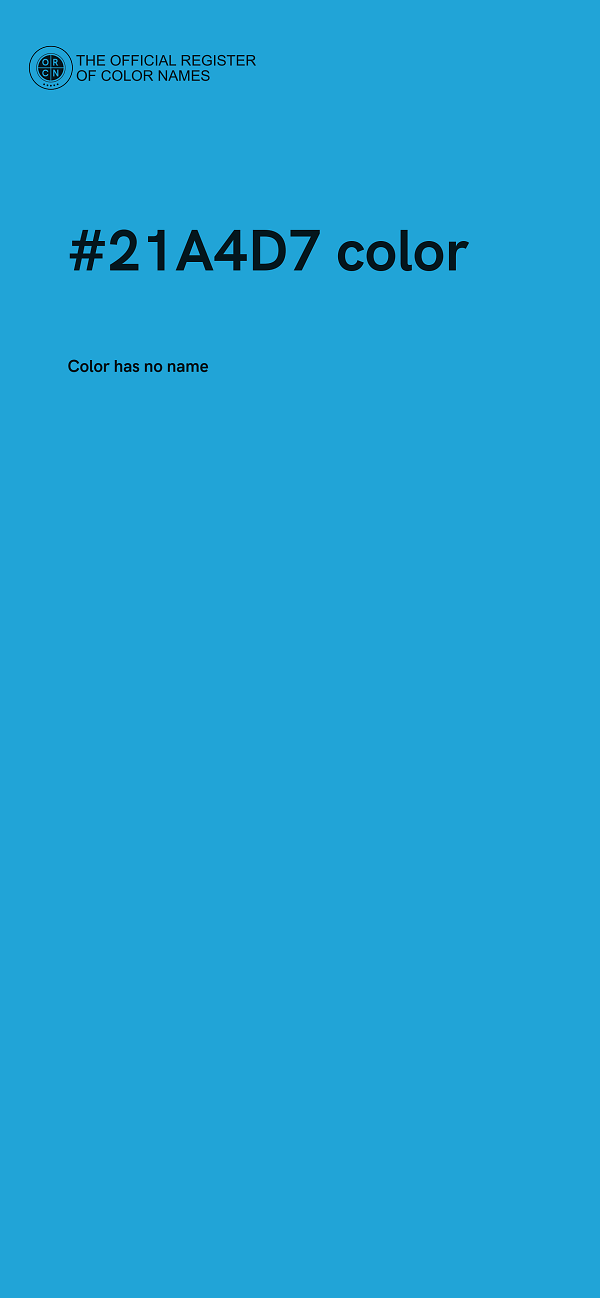 #21A4D7 color image