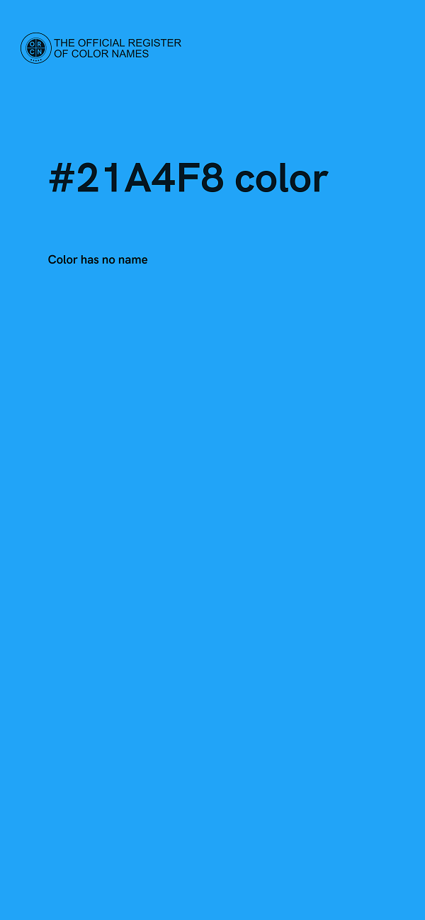 #21A4F8 color image