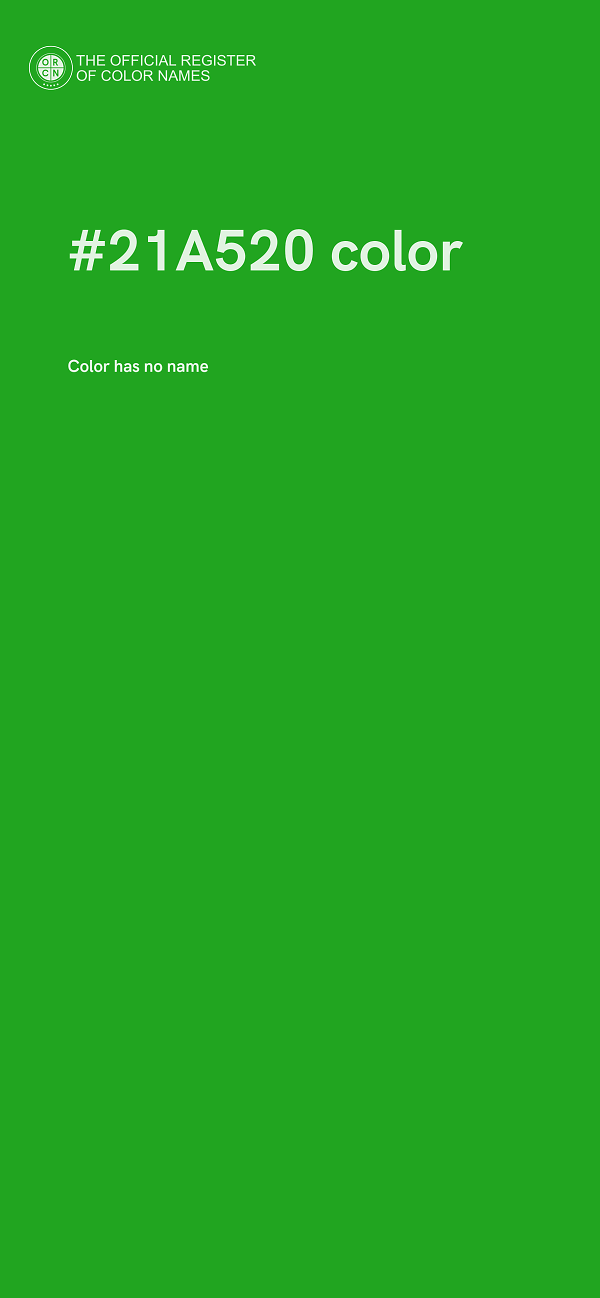 #21A520 color image
