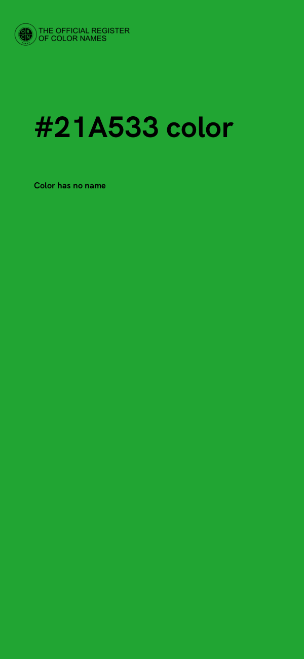 #21A533 color image