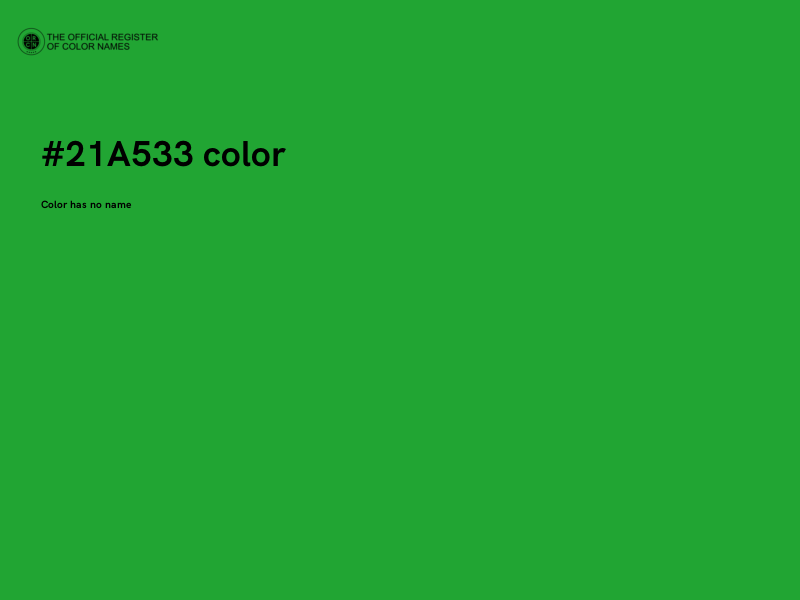 #21A533 color image