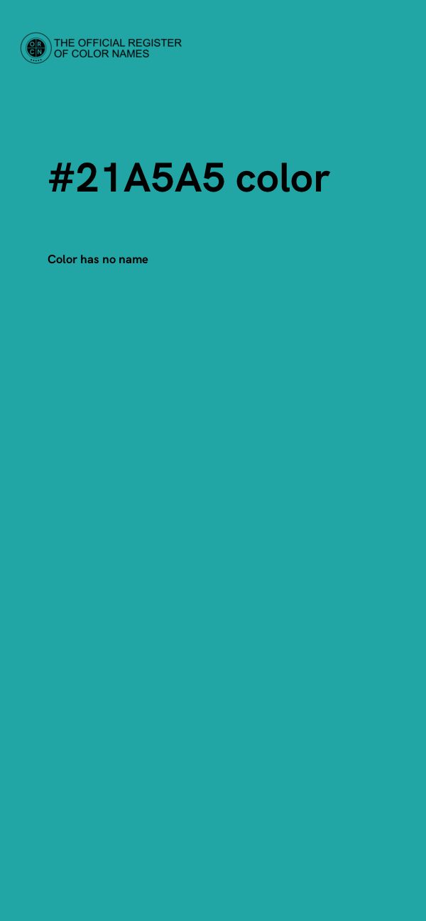#21A5A5 color image