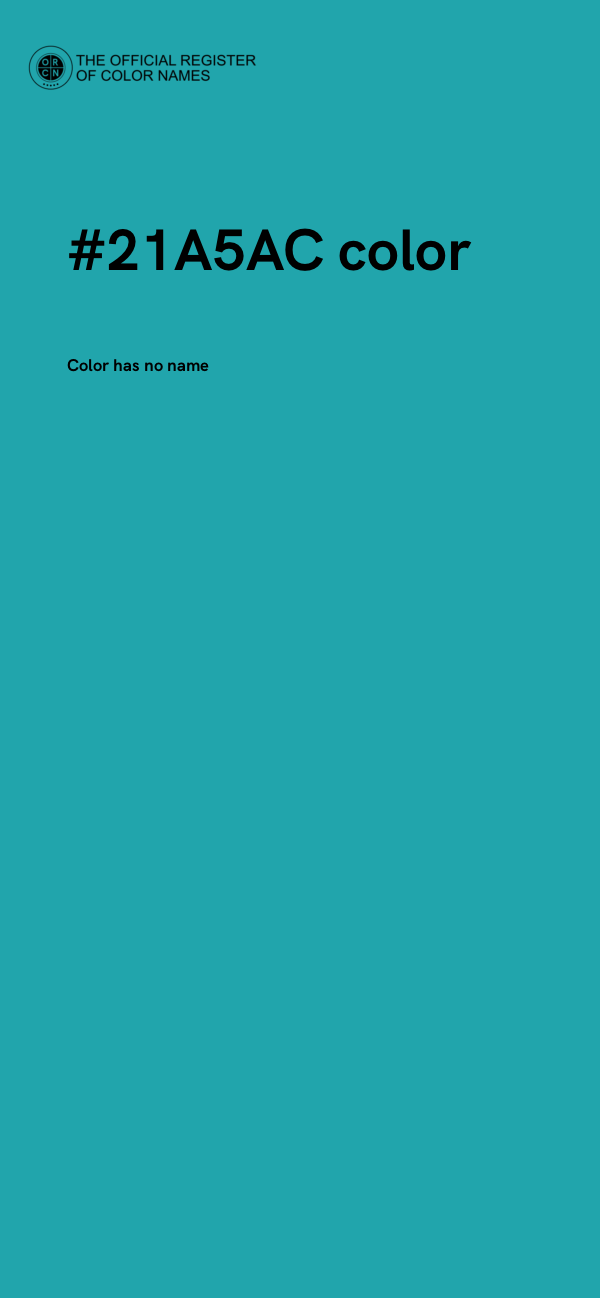 #21A5AC color image