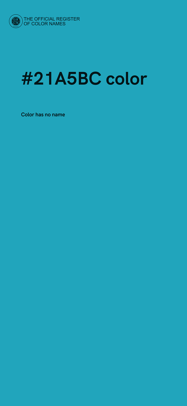 #21A5BC color image