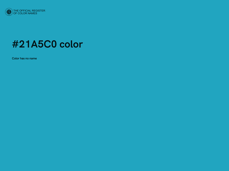 #21A5C0 color image