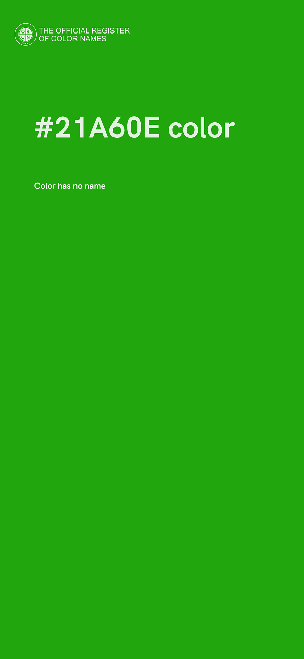 #21A60E color image