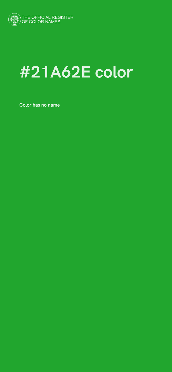 #21A62E color image